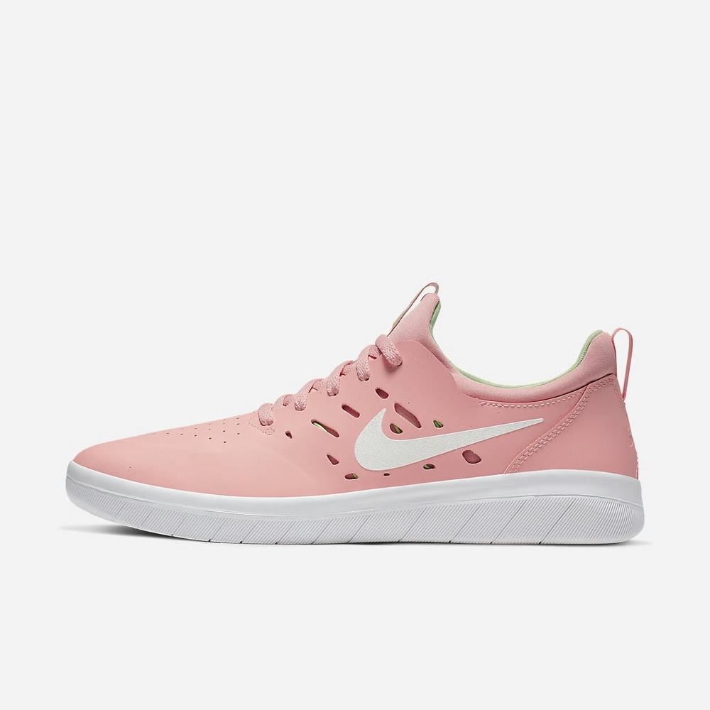 Chaussure De Skate Nike SB Nyjah Free Corail 1972-365 Bleached Coral/Aphid Green/White Femme | VKX-94765483